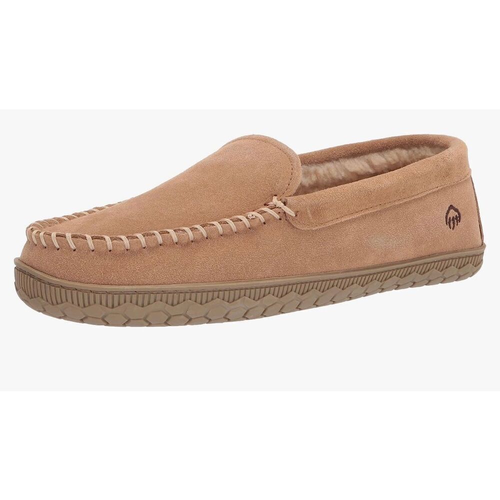 WOLVERINE Men's Suede Moccasin Slipper New Size 9 Tan